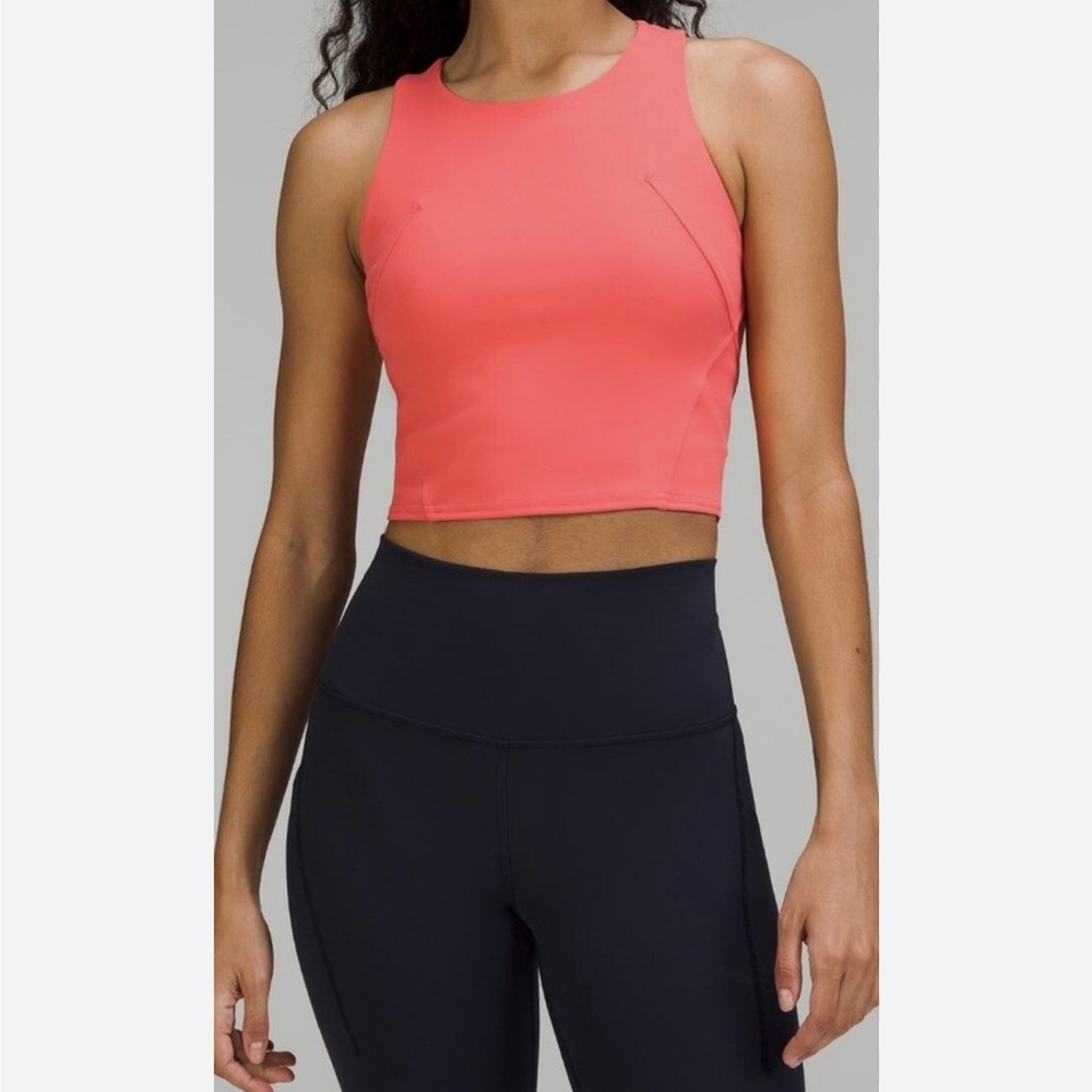 Lululemon invigorate racerback training top size 6 color Pale Raspberry